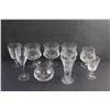 Image 8 : (7) Stemware Glasses and (2) Vases
