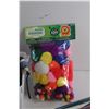 Image 4 : Rainbow Poms, Paint Brushes and Handcraft Kit - Threads, Rings and Wooden Beads