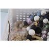 Image 9 : Rainbow Poms, Paint Brushes and Handcraft Kit - Threads, Rings and Wooden Beads