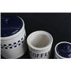 Image 10 : French Press, (2) Cookie, Coffee & Tea Jars with Lids and (2) Mugs