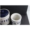Image 11 : French Press, (2) Cookie, Coffee & Tea Jars with Lids and (2) Mugs