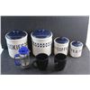 Image 12 : French Press, (2) Cookie, Coffee & Tea Jars with Lids and (2) Mugs