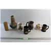 Image 1 : Mugs, Candle, Vase and (2) Beer Steins