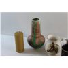Image 4 : Mugs, Candle, Vase and (2) Beer Steins