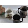 Image 9 : Mugs, Candle, Vase and (2) Beer Steins