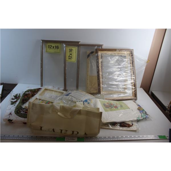 Embroidery Kits, Photo Frames 12'' x 16'' and Misc.