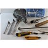 Image 5 : Bike Saddle, Ratchet Wrenches, Hatchet, Handsaw, Box Cutters, Motorcycle Turn Signals, Chalk Line an