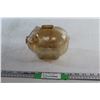 Image 1 : Marigold Carnival Glass Piggy Bank