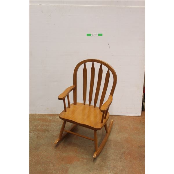* Small Wooden Rocking Chair