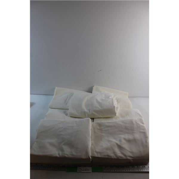 (7) White Bed Sheets