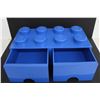 Image 2 : Lego Brick 2 Drawer Storage 20'' x 6''