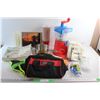 Image 1 : Jobmate Tool Bag, Ice Maker Toy, Strainer, Wall Clock, Napkins and Assorted Items