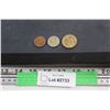 Image 1 : 1995 1 Mexican Peso, 2009 US James K. Polk 1$ Gold Colored Coin and 5 EU Cent Beatrix the Queen of t