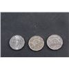 Image 2 : (2) Canadian Nickels - 1949 & 1952 and 1944 5 Canadian Cents Coin