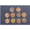 Image 3 : (10) 1962 - 2007 US 1 cent Coins and (10) US Nickels 1966-2004