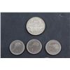 Image 3 : (6) US Dimes 1967 - 1987, (3) 1973 Canadian Quarters and 1937 Canadian 50 Cent Coin