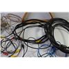 Image 4 : HP Keyboard, Assorted Cables (15 Pin, Speaker, Telephone etc.), Video Game Controllers, Toshiba Remo