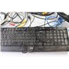 Image 5 : HP Keyboard, Assorted Cables (15 Pin, Speaker, Telephone etc.), Video Game Controllers, Toshiba Remo