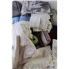 Image 3 : Assorted Home Linens (Comforter, Fitted Sheets, Table Cloths, Table Runners, Pillow Cases, Towel, Pi