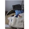 Image 4 : Assorted Home Linens (Comforter, Fitted Sheets, Table Cloths, Table Runners, Pillow Cases, Towel, Pi