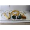 Image 1 : (4) Power Bars, 10-Foot Extension Cord (All As Is), 2 Way Splitter Cord (NIB), Oregon 20" Cutting Ch
