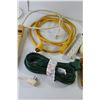 Image 3 : (4) Power Bars, 10-Foot Extension Cord (All As Is), 2 Way Splitter Cord (NIB), Oregon 20" Cutting Ch