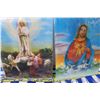 Image 3 : (2) Religious Holographic Pictures, Outdoor Carpet 5.5' x 3' Approx (Includes 2 Game Surfaces), Wove