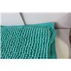 Image 2 : (3) Bath Mats, Set Pillow Shams, Modern Home Cushion Covers Set (Unused)