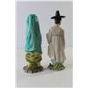 Image 3 : (2) Chinese Ornamental Ceramic Statues 7.75" Tall Approx, Pair Women's Dawgs Shoes - Size 9/10 (Unus