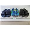 Image 1 : (3) Pairs Women's Footwear (2 Oofos Size 9, Merrell Zip Lace Size 9)