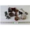 Image 1 : Variety Ornaments (Elephant, Penguin, Owl, Cat etc.), Stone Bowl, Jewelry Boxes, Tongs