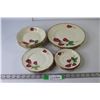 Image 1 : Royal Swan "Anniversary Rose" Fine China (3 Large Plates, 5 Bowls, 4 Small Plates, 3 Saucers) - Warr