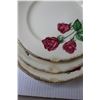 Image 2 : Royal Swan "Anniversary Rose" Fine China (3 Large Plates, 5 Bowls, 4 Small Plates, 3 Saucers) - Warr