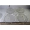 Image 2 : (6) Serving Platters - Glass (4 Seashell 12.5" Dia, 2 Diamond 11.5" Dia)
