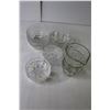 Image 4 : Assorted Glass/Crystal Dishes (Pitcher, Dessert Bowls, Jewelry Holders, Small Serving Platter etc.