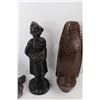 Image 4 : (4) Small Religious/ Animal Ornaments w/ Wall Decor Saying