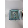 Image 4 : Sagittarius Lazer Cut Glass Ornament, Ceramic dish, Glass Trinket Box, Misc.