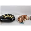 Image 4 : Hudson's Bay Compony Marble Block, Set Of Bird Bookends, (2) Small Ornamental Dogs, Misc.