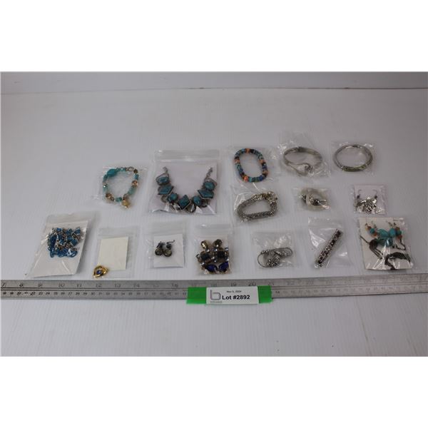 Various Pieces Of Unmarked Jewellery