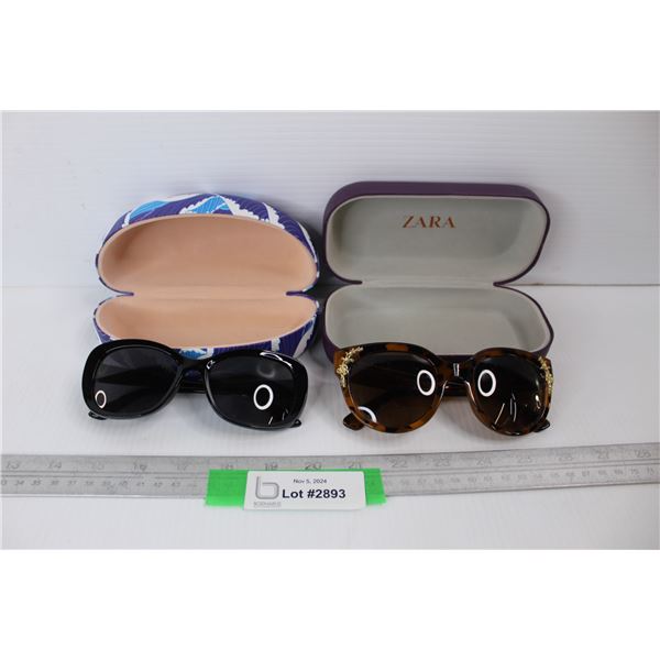 (2) Sets Of Sunglasses w/ Cases