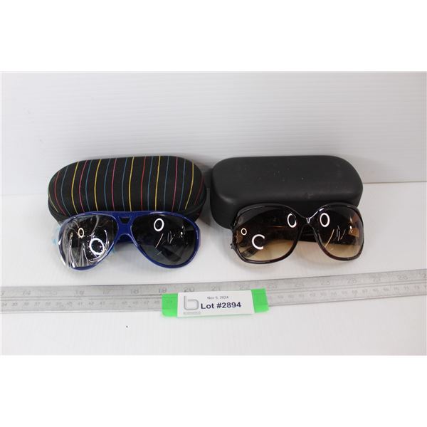 (2) Sets Of Sunglasses w/ Cases