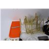 Image 6 : Various Kitchen/ Household Items, Straws, Alarm Clock- Powers On, Knives, Misc.