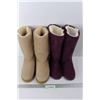 Image 1 : (2) Pairs Of Dawgs Women's Suede Winter Boots