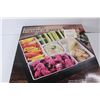 Image 2 : Roscher Serving Carrying Tray- 15.5'' x 15.5'' w/ (4) Small Interlockable Dishes- (1) Tray Missing