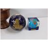 Image 3 : Globe Portable Light- NIB, Sarah's Angels Angel Decoration, (2) Earth Globe Decor Pieces, Misc.