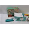 Image 2 : Popeil Deluxe Dial-o-Matic Food Cutter & Various Parring Knives, Nut Cracker, Cork Stoppers, Misc.