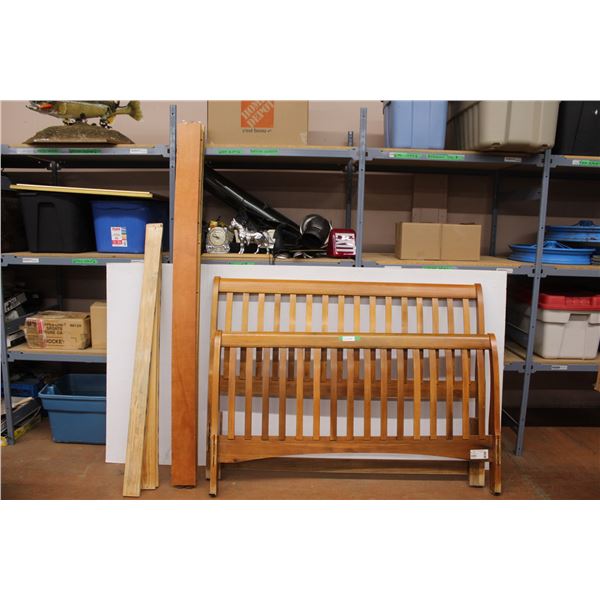 * Vaughan Furniture Co. Wood Bed Frame - 62"x Wide x 46" Headboard Height x 80" Length