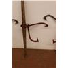 Image 4 : * (3) Antique Log Clamp Holders w/ Wood Bar - 48" Long