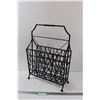 Image 1 : Metal Magazine Rack - 16" x 22" x 8"