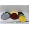 Image 1 : California Modern Brand: (4) Colored Dinner Plates, (4) Colored Dessert Plates Set